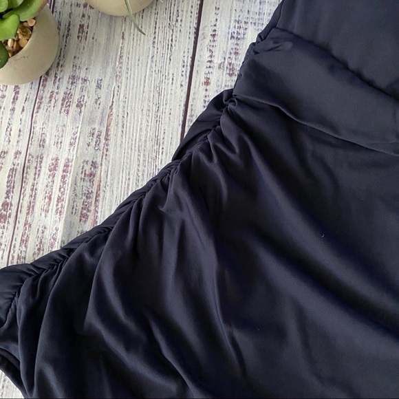 Michael Kors Navy Underwire Tankini with Gold Hardware Swim - Picture 3 of 5